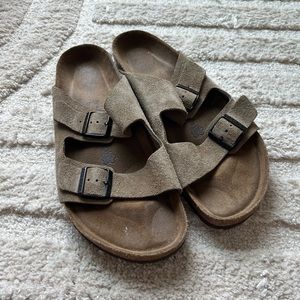 Birkenstock Tan Suede Sandals